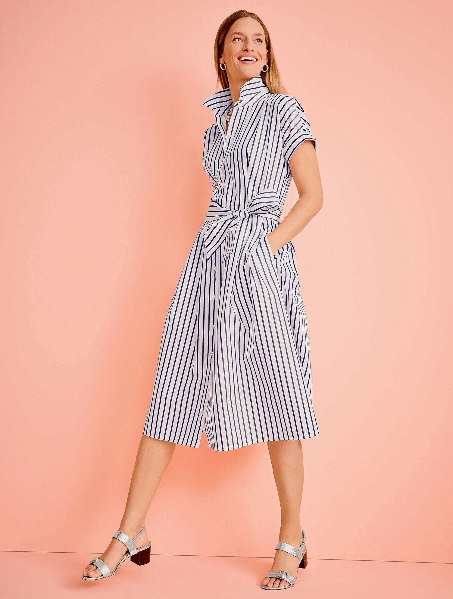 Fit & Flare Dress - Nautical Stripe | Talbots
