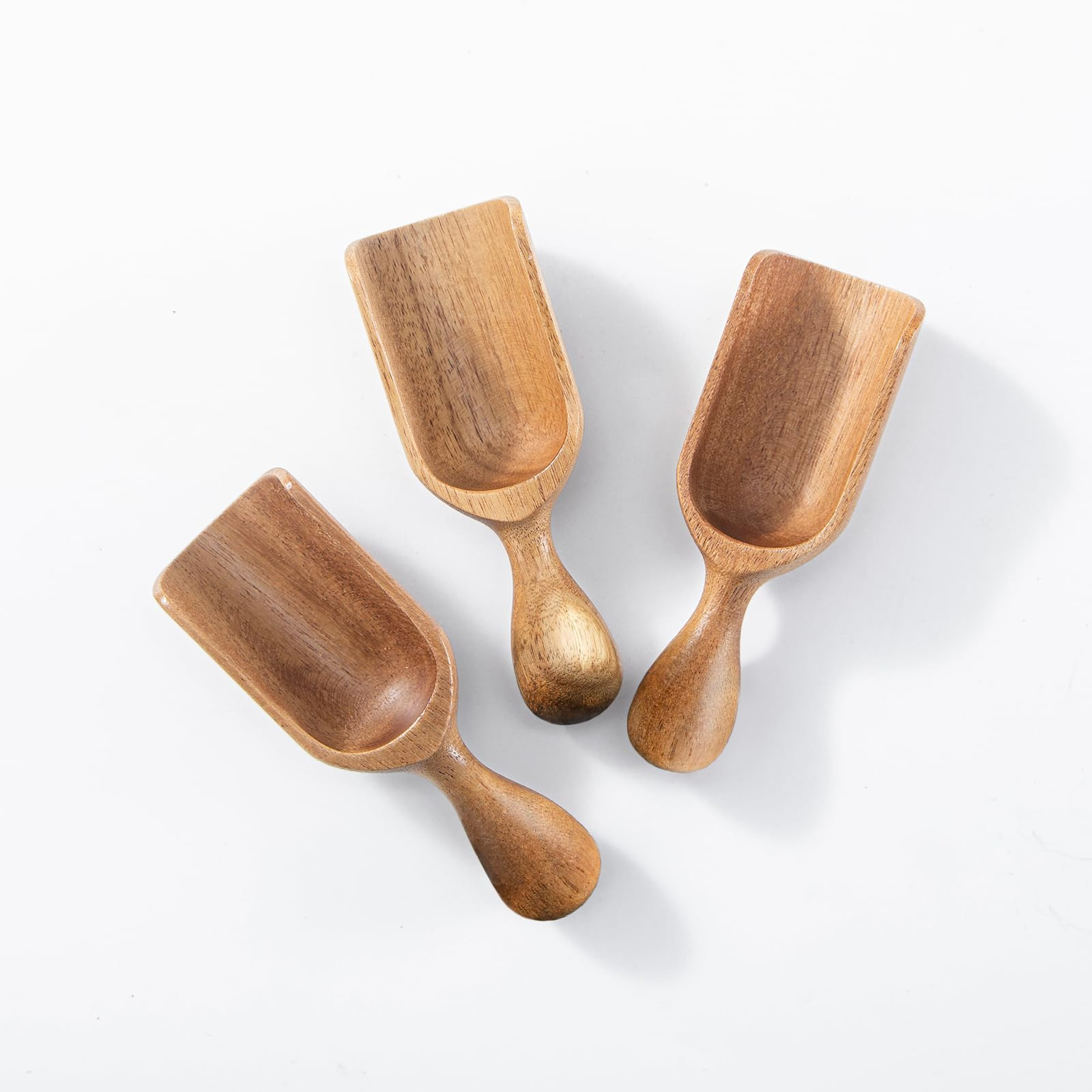 Wooden Scoops for Canisters 3PCS Small Wooden Scoop Acacia Wood Scoops for Jars Mini Coffee Scoop... | Amazon (US)