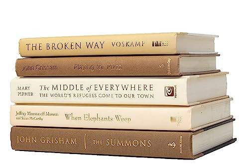 Decorative Books for Home Décor-Real Readable Modern Color Book Set- Pen & Willow Beige Book Stack, Set of 5 Books, Coffee Table, Prop, Wedding, Entry, Living Room, Display, Shelf, Gift | Amazon (US)
