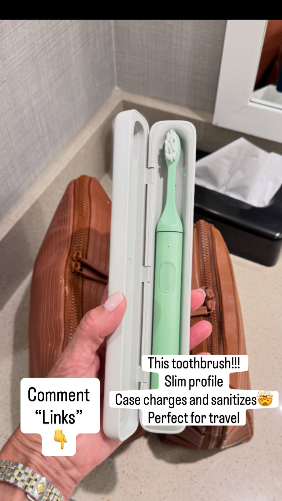 The best toothbrush to travel with ￼

#LTKselfcare #LTKSeasonal
