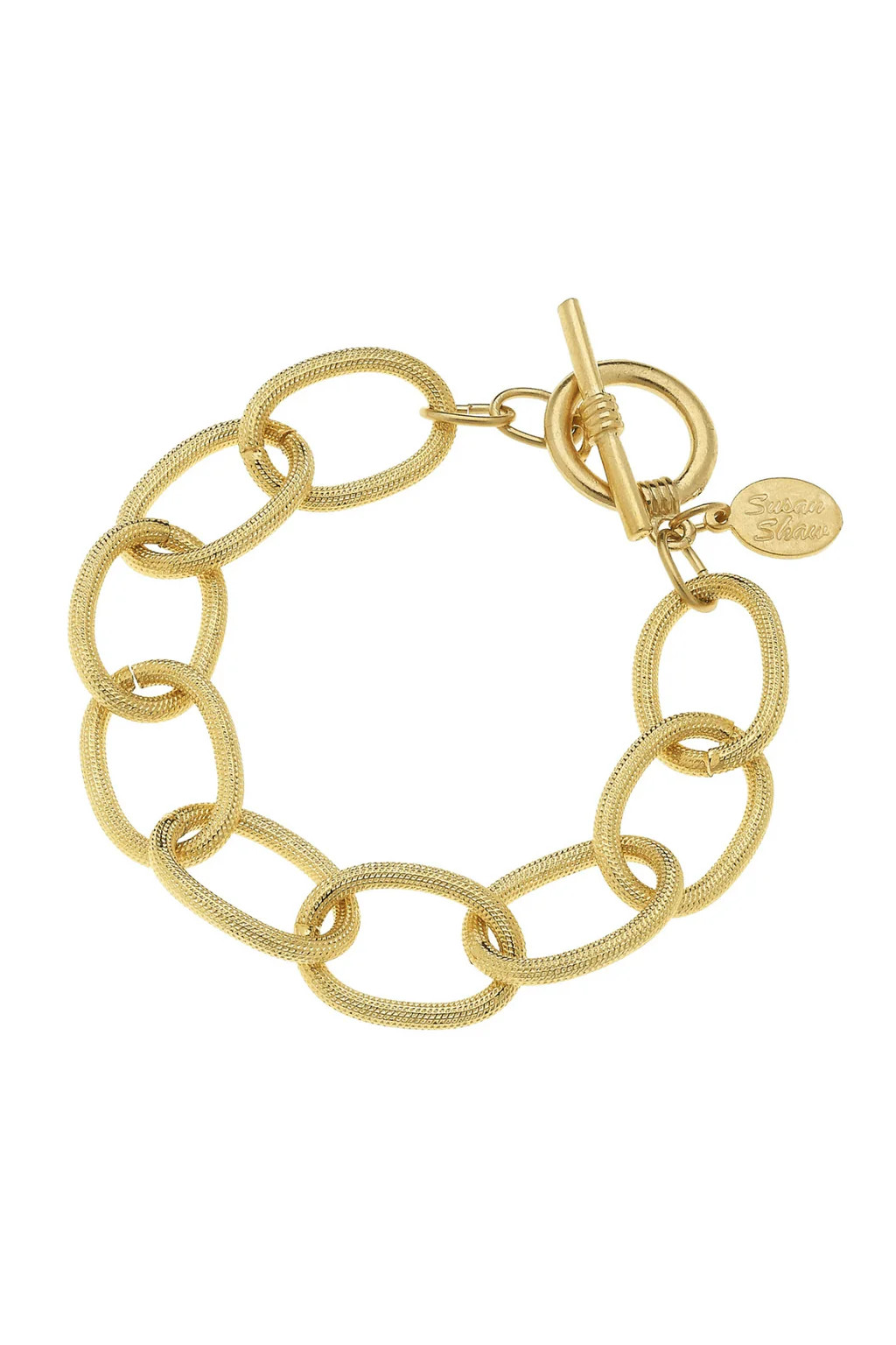 Susan Shaw Gold Chain Bracelet | Social Threads