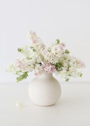 Afloral Creamy White Round Ceramic Vase - 8" Tall x 8" Wide | Afloral (US)