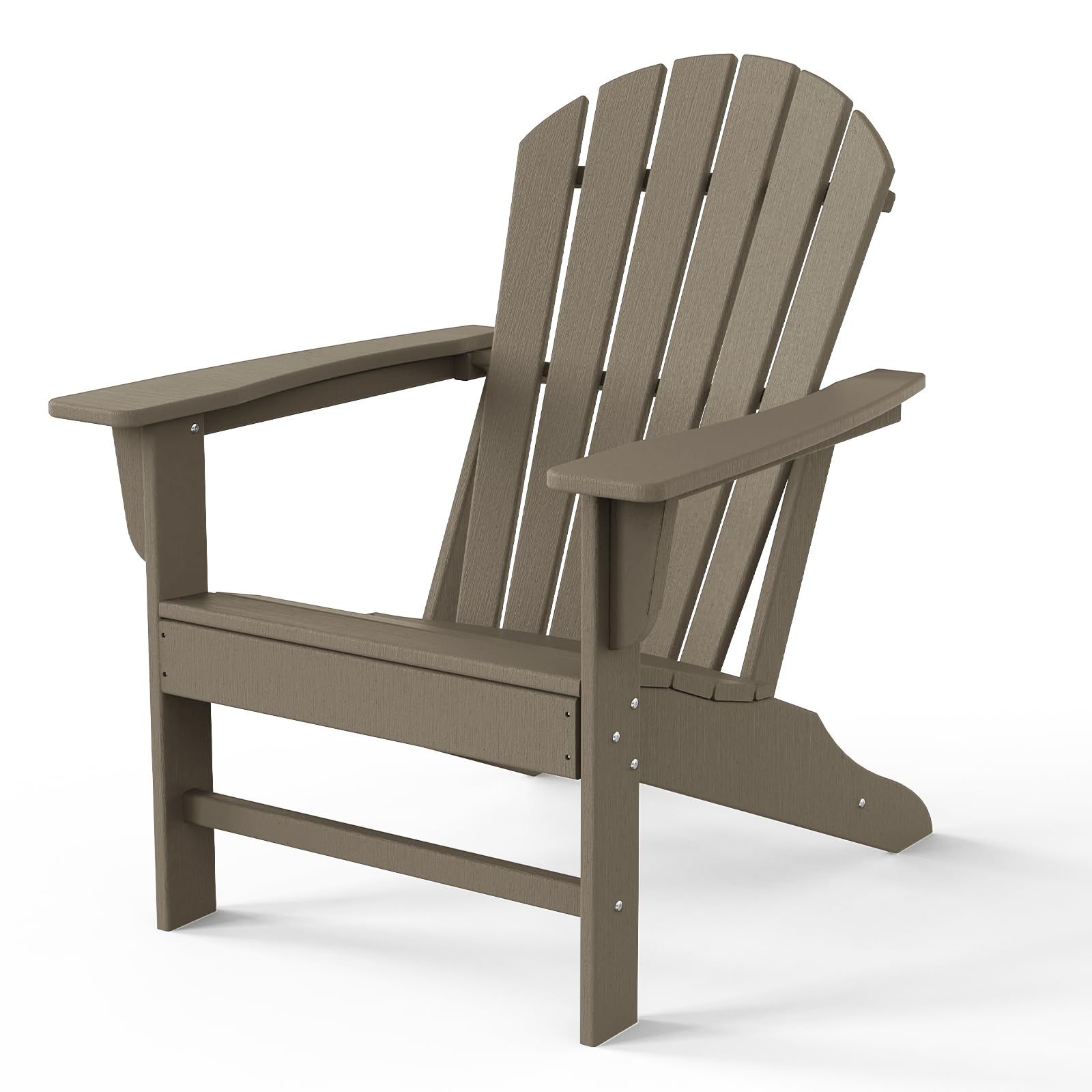 Farmhouse Adirondack Chair Wood Texture, Poly Lumber Patio Chairs, Pre-Assembled Weather Resistan... | Amazon (US)
