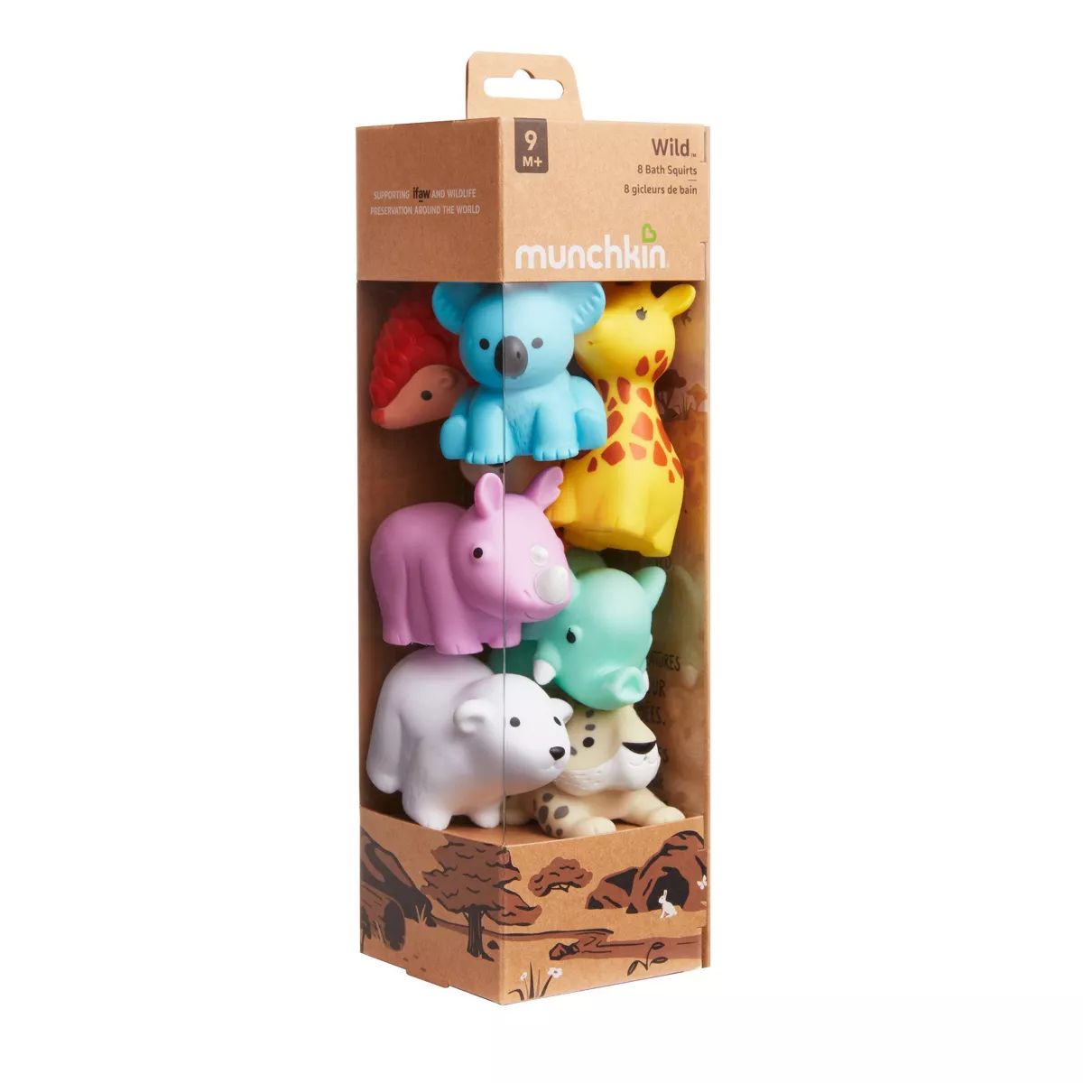 Munchkin Wild Animal Bath Toy Squirts - 8pk | Target