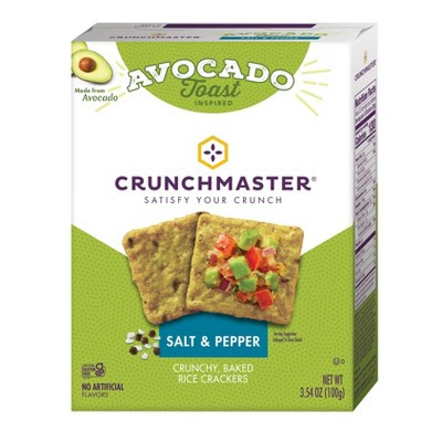 Crunchmaster Avocado Toast Salt & Pepper Crackers - 3.5oz | Target