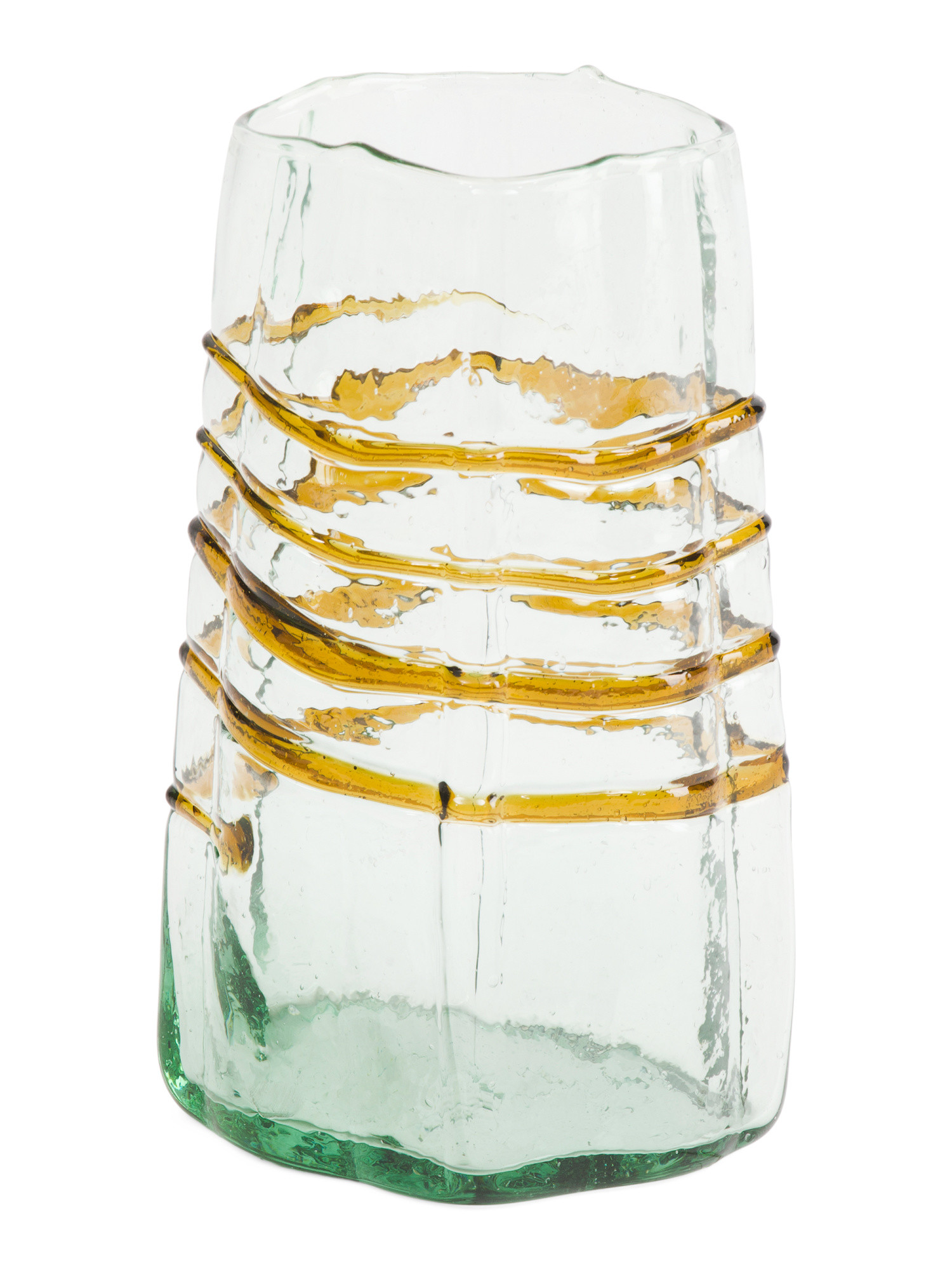 8in Square Vase With Rings | TJ Maxx