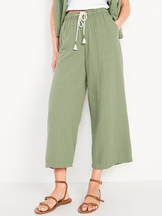 High-Waisted Textured Soft Pants for Women | Old Navy (US)