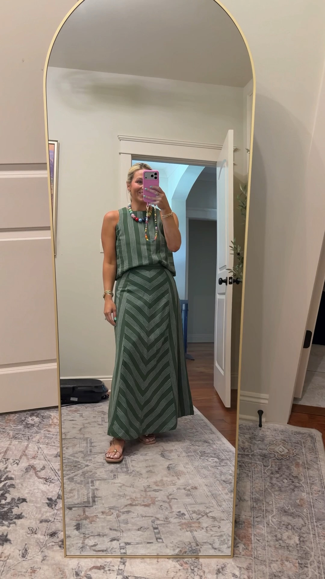 Morning! Wearing this new belk set today and love the fit of it so much!! I’m in a small in top and size 4 in skirt. Linen blend with cotton lining but not too heavy! Such a flattering fit!

#LTKPetite #LTKootd