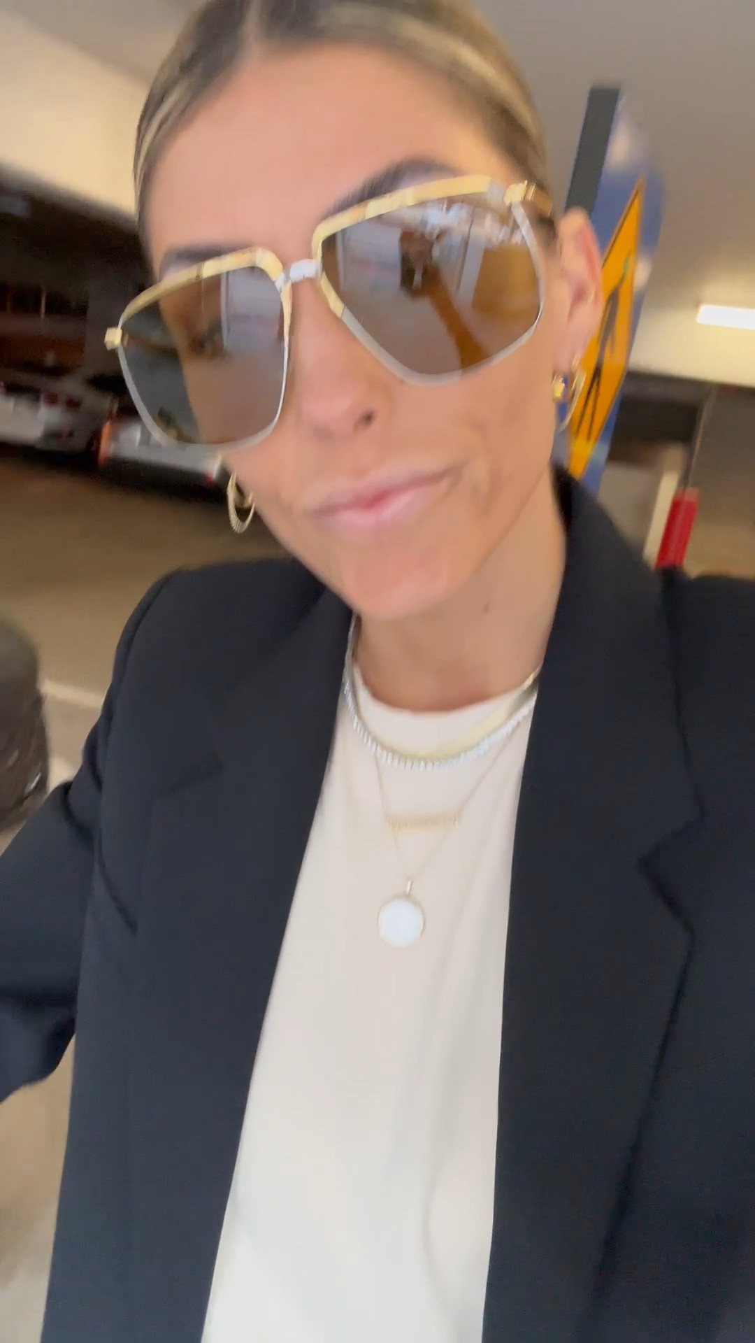This.black.blazer. 🎤⬇️ 
oversized done right and is the perfect material (it doesn’t wrinkle!) and perfect weight. Size down to fit in shoulders, wearing a 2. Sunglasses are old Gucci.

#LTKOver40 #LTKTravel