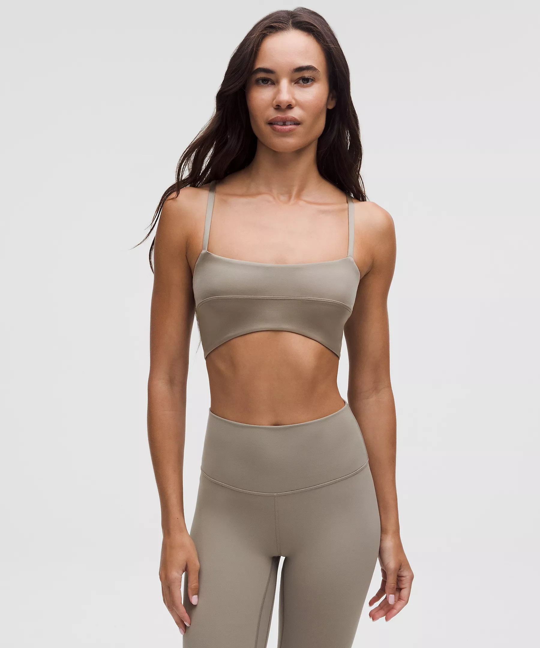 Satin Spaghetti-Strap Yoga Bra | Lululemon (US)