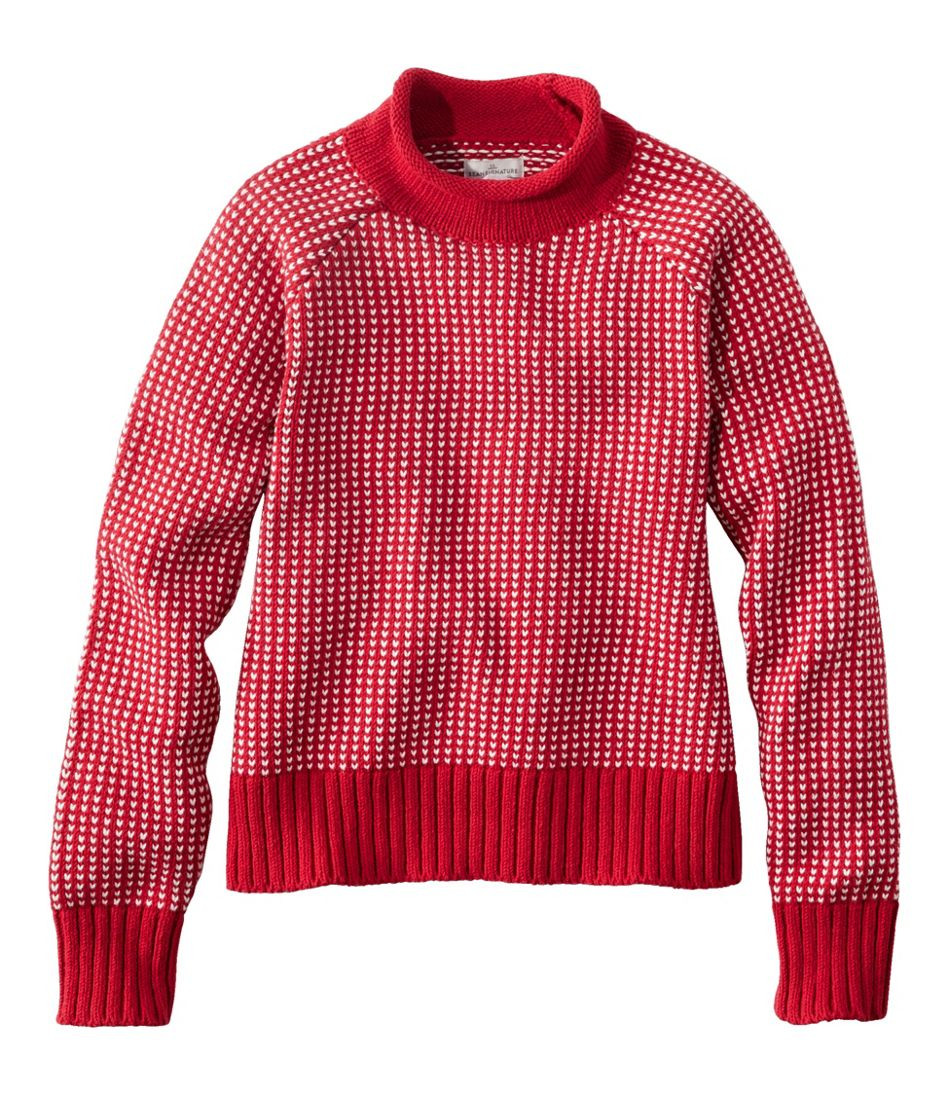 Women's Signature Original Cotton Sweater, Rollneck Novelty | Sweaters at L.L.Bean | L.L. Bean