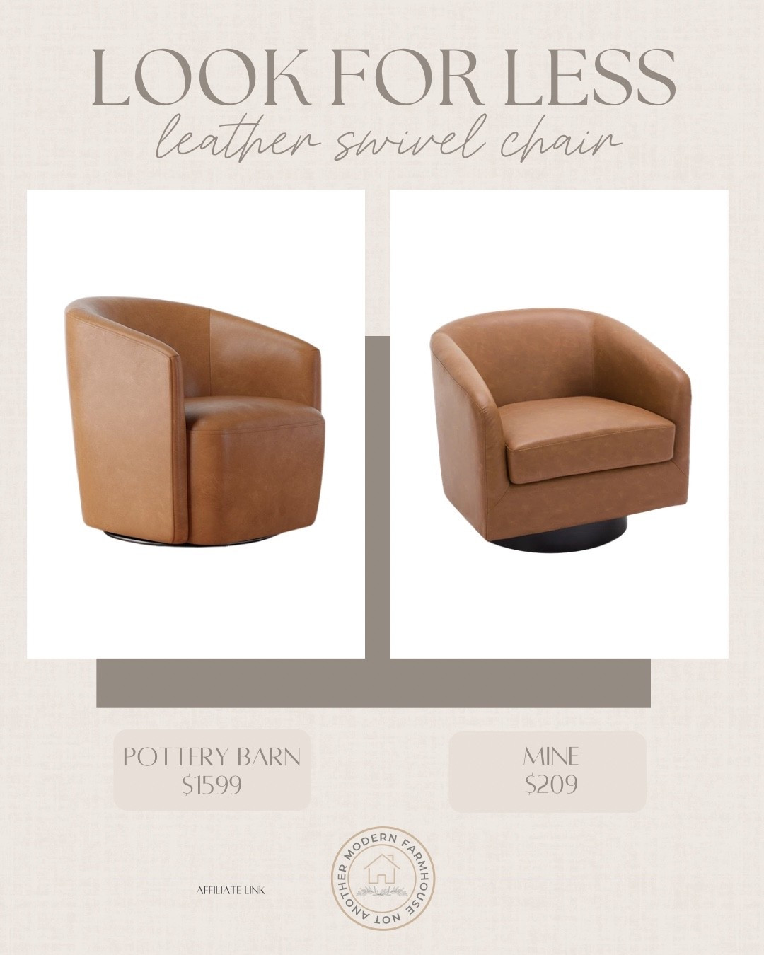 Designer look for less // leather swivel chair 😍🤌🏻

Affordable find, swivel chair, accent chair, leather chair, home Inspo, living room decor, living room inspo, bedroom find

#LTKHome #LTKSaleAlert