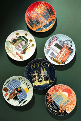 Rifle Paper Co. for Anthropologie Travel Plate | Anthropologie (US)