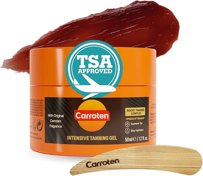 Carroten Intensive Tanning Gel | Travel Size Browning Tan Accelerator | Non-Greasy Water-Resistan... | Amazon (US)