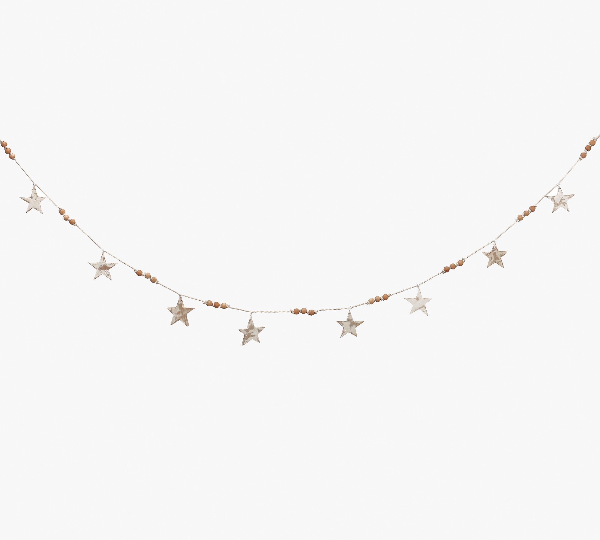 Wooden Star Garlands - Set of 2 | Pottery Barn (US)