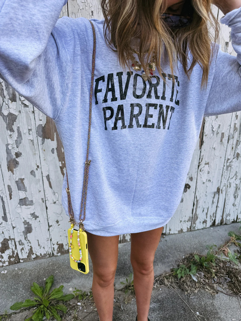 ETTA OG | favorite parent sweatshirt - ash / black | Etta+East