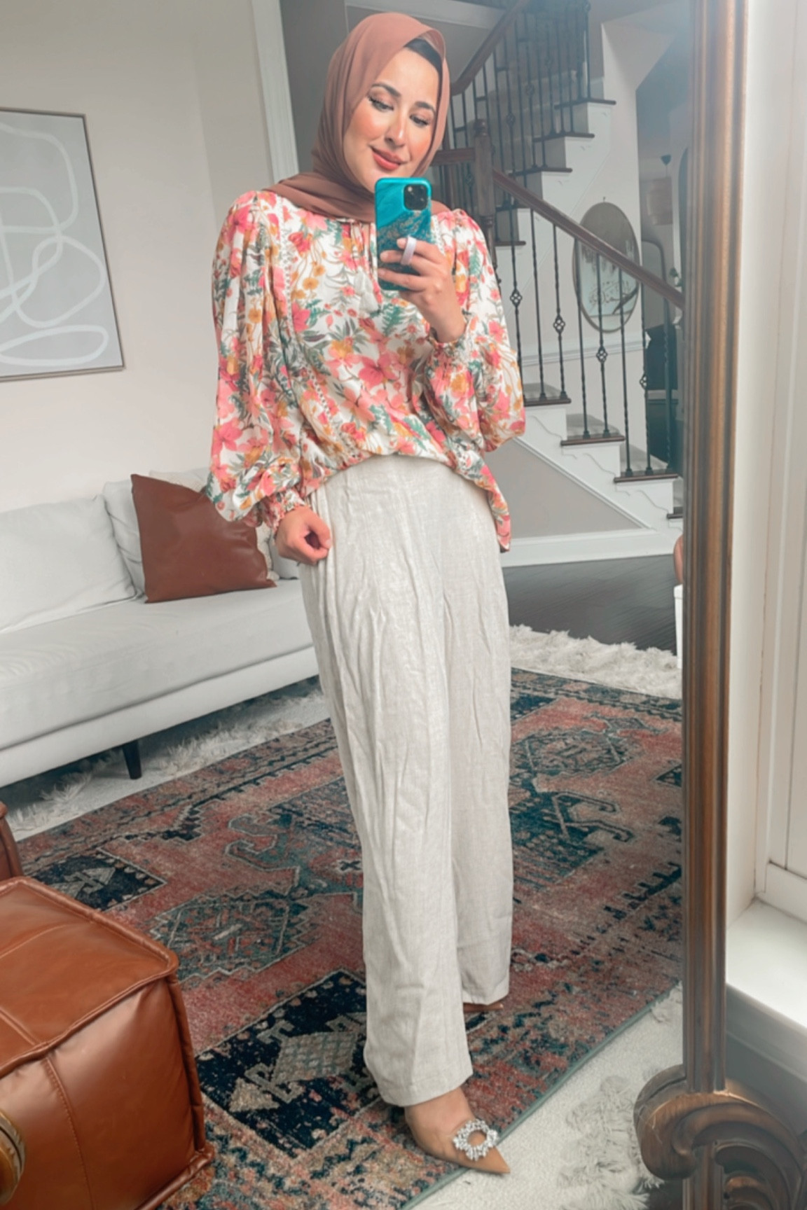 Obsessed with this print + wide leg trousers. #modestfashion #ltkfashion #reddress

#LTKunder50 #LTKunder100 #LTKstyletip