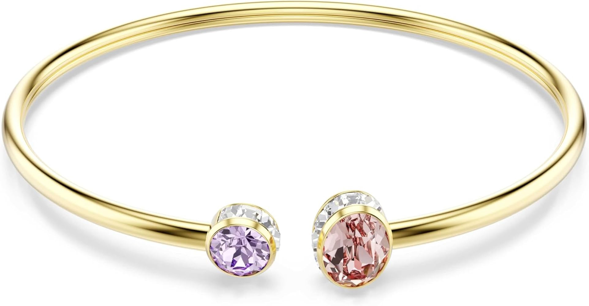 Swarovski Chroma bangle, Mixed cuts, Multicolored, Gold-tSwarovski One plated | Amazon (US)