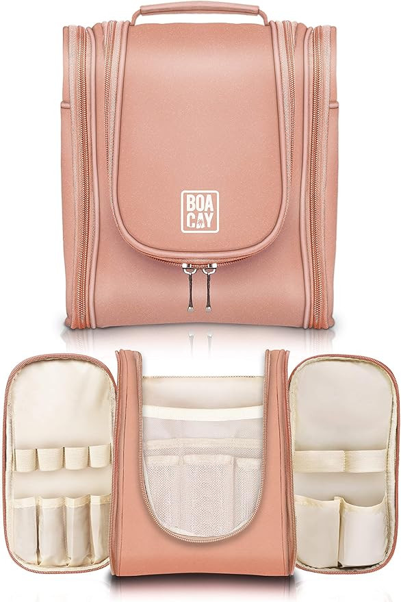 Premium Hanging Travel Toiletry Bag for Women and Men, Hygiene Bag, Bathroom and Shower Organizer... | Amazon (US)