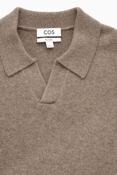 POLOSHIRT AUS REINEM KASCHMIR MIT OFFENEM KRAGEN | H&M (DE, AT, CH, NL, FI)