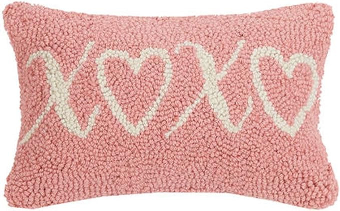 Peking Handicraft 30JES1584C12OB XOXO Hook Pillow, 12-inch Length | Amazon (US)