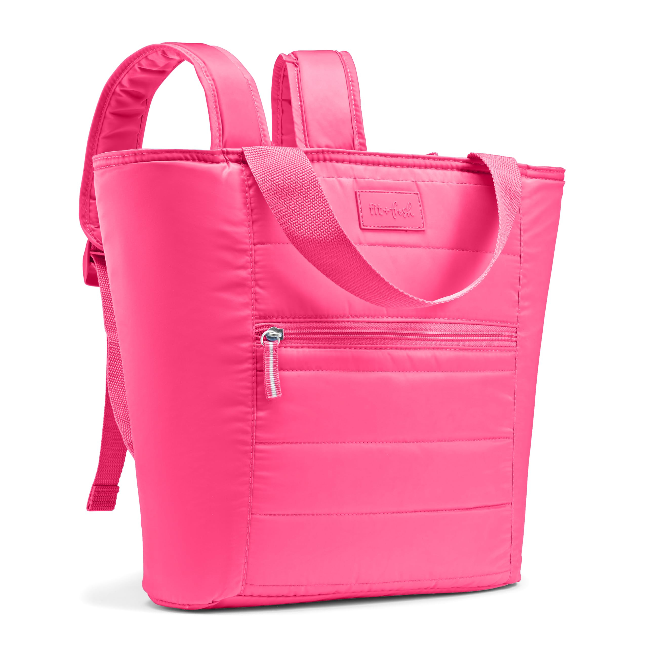 Fit & Fresh Insulated Cooler Bag, Leak Proof Waterproof Beach Cooler Backpack for Women, 18 Can S... | Amazon (US)