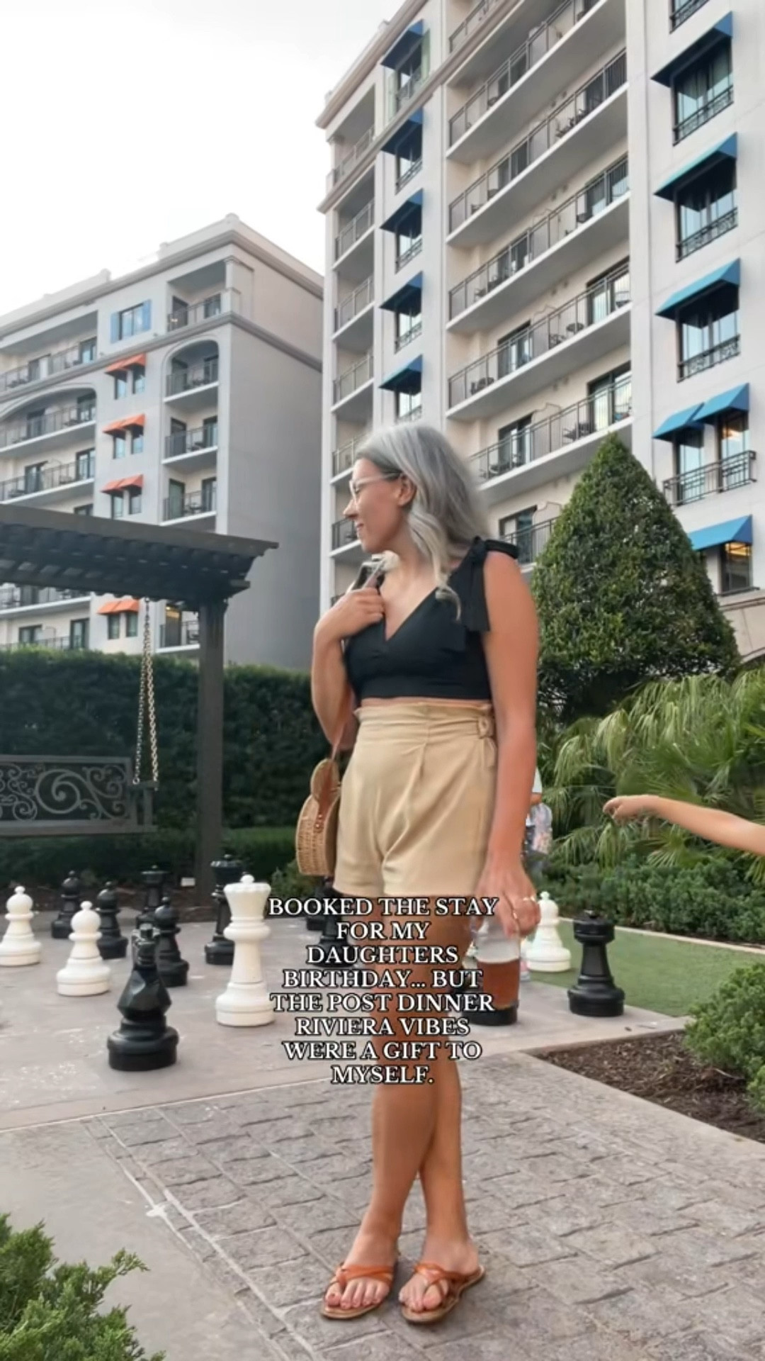 Serving “theme park chic” but make it neutral-core. This black tie-strap top + khaki short combo is comfy enough for Disney, but the real ✨magic✨ is in the rattan Mickey bag. Obsessed is an understatement. Linking everything you need to recreate this effortlessly cute look! 

#LTKItBag #LTKTravel #LTKSummerEdit