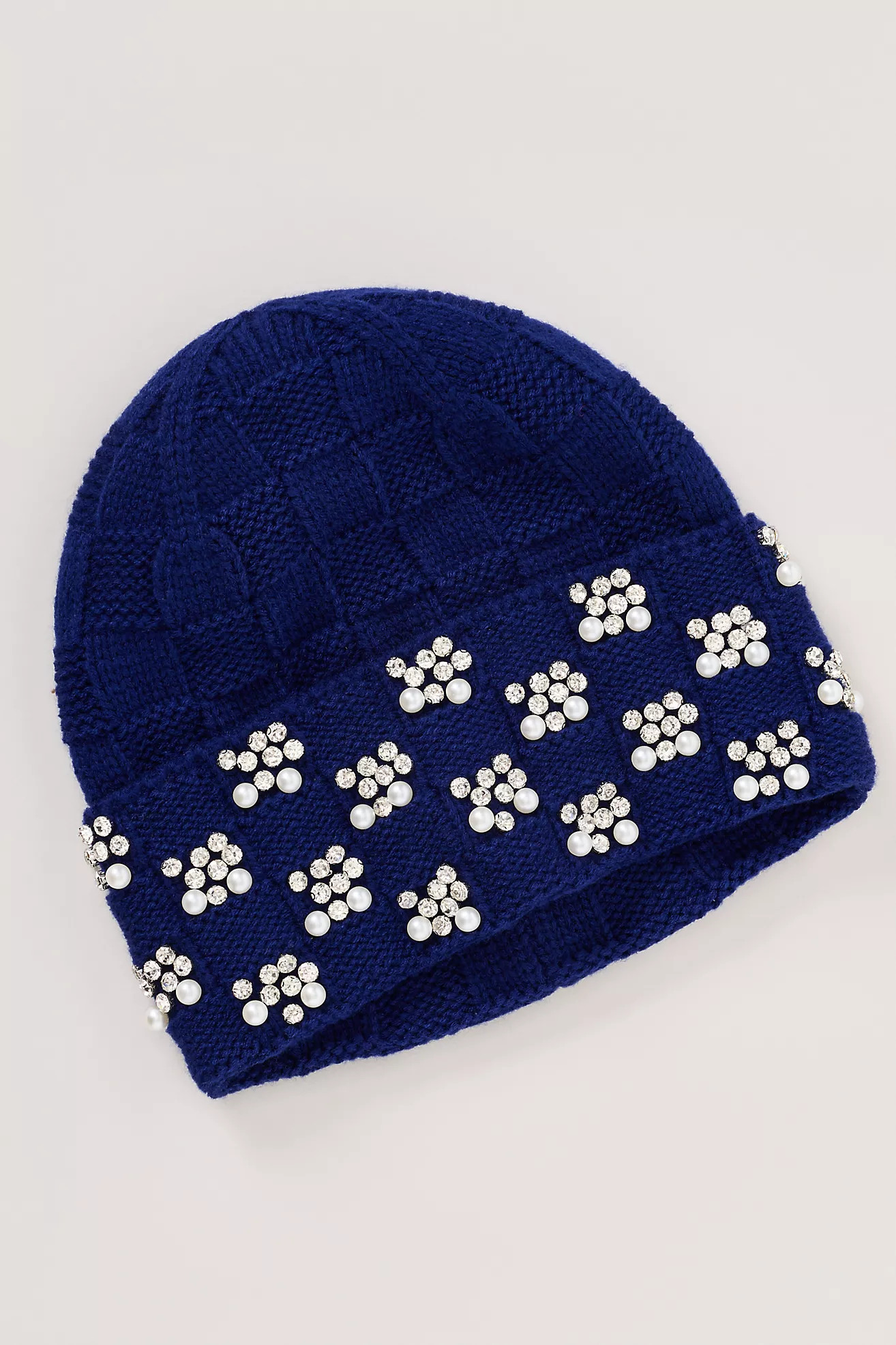 Maeve Checkered Crystal Beanie | Anthropologie (US)