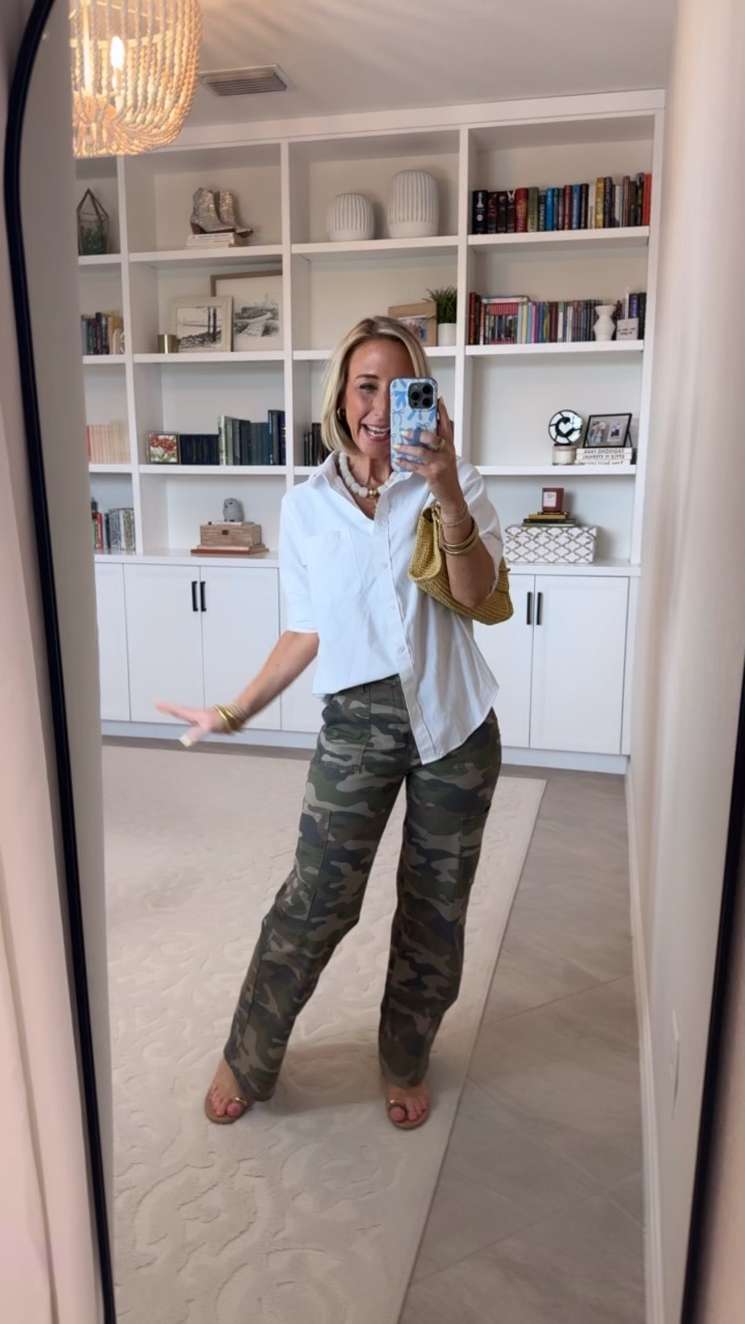 Camo Pants - 5 easy outfits * Wide Leg Cargo Pants - size XS, short. $16.98. 4 colors. White Button Down - size Small. 19+ colors.

#LTKOver40#LTKSeasonal#LTKPetite