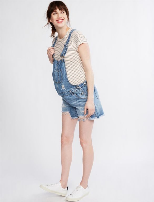 Ripe Destructed Maternity Shortall | A Pea In The Pod
