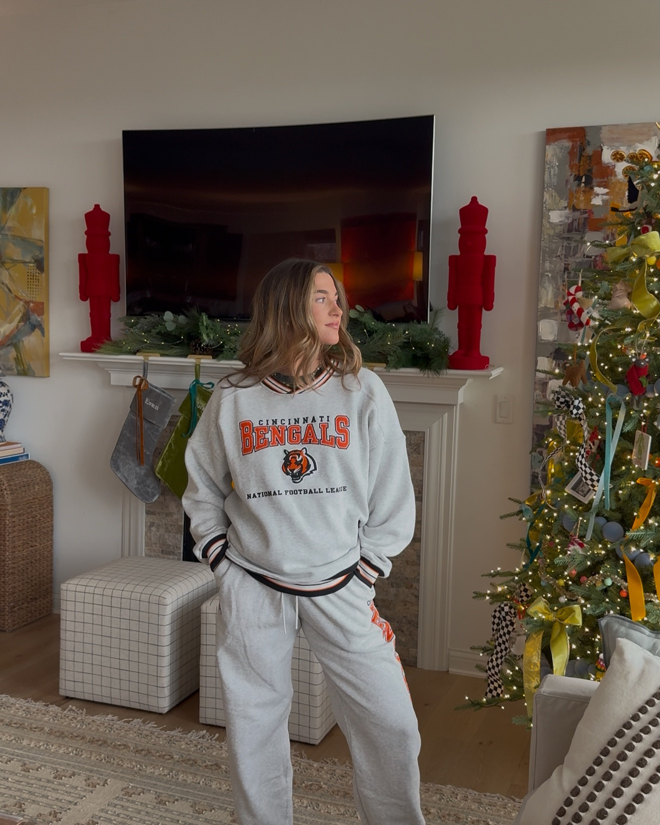 #Abercrombiepartner @abercrombie has me cozy for the holidays + gameday with their new arrivals + nfl collection! — all is on SALE NOW! So hurry to grab your favorite pieces! 🎁🎄🏷️All of my favorites linked below: 

@shop.ltk #liketkit

* *Offer valid in stores and online from 11/24/2025-12/1/2025 in US/CA.
Excludes clearance and gift cards. Online price reflects discount.
Use code CYBERAF to get an additional 15% off everything in stores and online at checkout from 11/24/2025-12/1/2025 in
US/CA. Excludes clearance and gift cards. See details online.