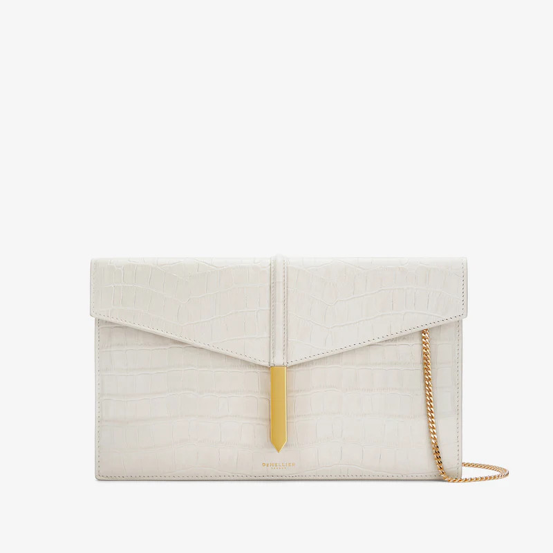 The Tokyo Clutch | Off-White Croc-Effect | DeMellier | DeMellier