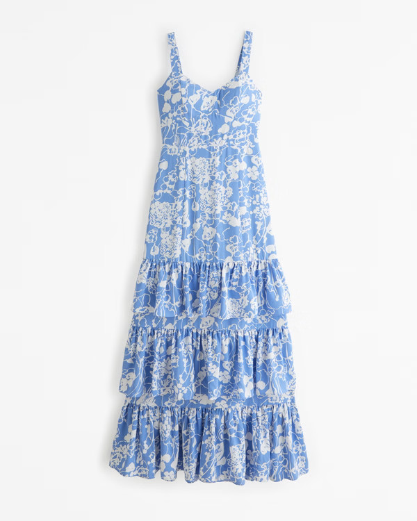 Women's Drama Ruffle Tiered Maxi Dress | Women's Dresses & Jumpsuits | Abercrombie.com | Abercrombie & Fitch (US)