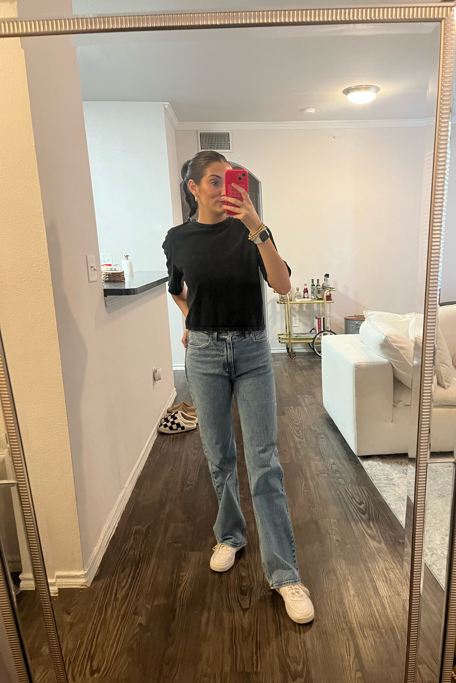 in love with my new abercrombie jeans 🩵 these are definitely going to be a staple in my fall outfits