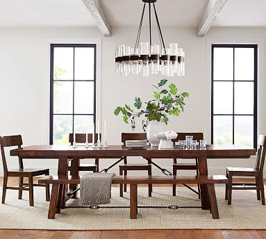Benchwright Extending Dining Table | Pottery Barn (US)