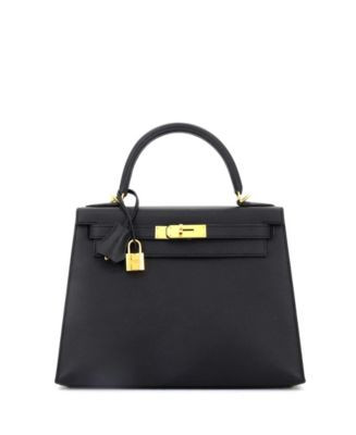 Pre-Owned HERMÈS Kelly 28 Handbag Black Epsom with Gold Hardware  | Bloomingdale's Handbags | Bloomingdale's (US)