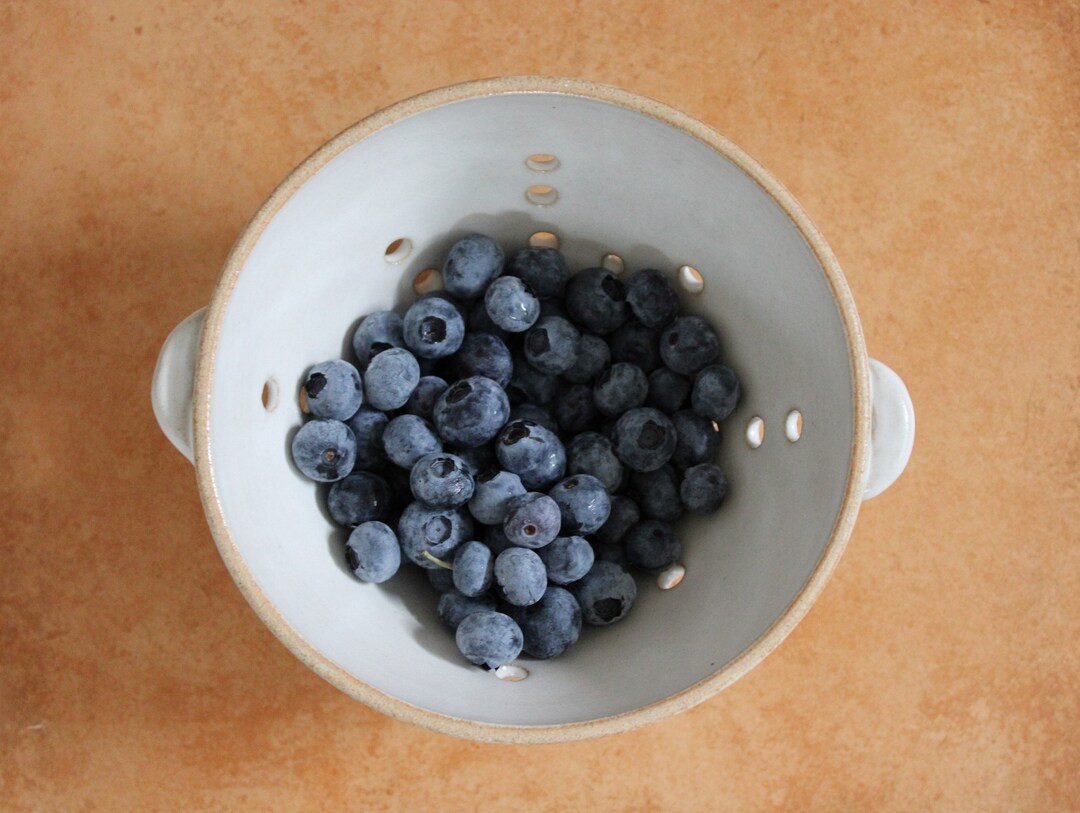 White Handmade Berry Bowl, Stoneware Berry Bowl | Etsy (US)