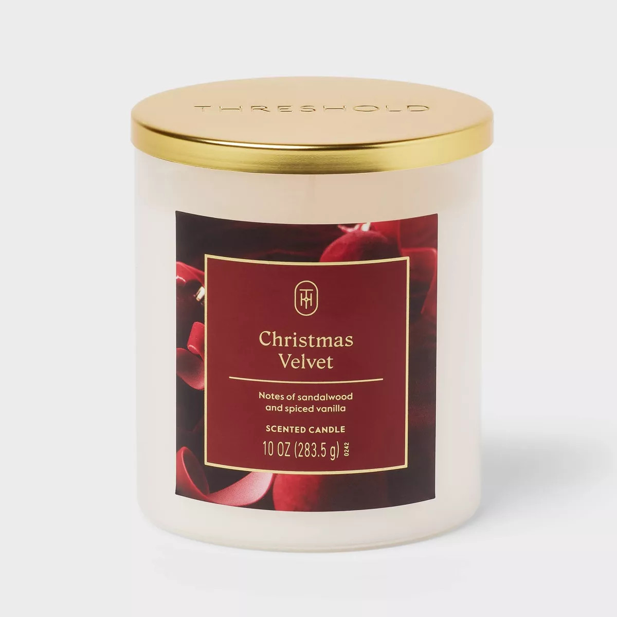 Lidded Glass Christmas Velvet Jar Candle 10oz - Threshold™ | Target