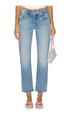 MOTHER The Mid Rise Hiker Hover Jeans in Fight For Your Right from Revolve.com | Revolve Clothing (Global)