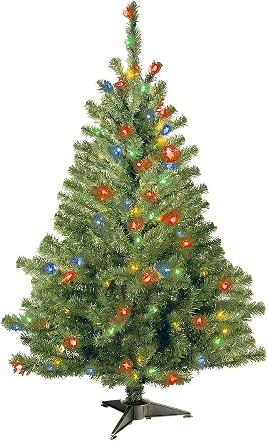 National Tree Company Pre-Lit Artificial Medium Christmas Tree, Green, Kincaid Spruce, Multicolor... | Amazon (US)