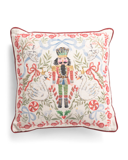 20x20 Swan Nutcracker Pillow | TJ Maxx