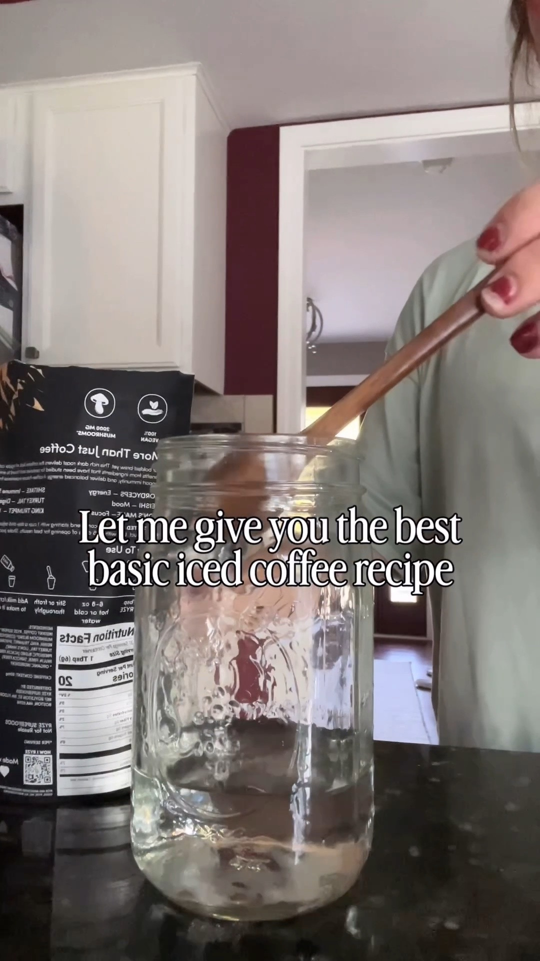 The most basic and delicious iced coffee recipe. 

8ish oz water
1 tsp Ryze
LOTS of ice 
1ish cup of Vanilla Almond milk
Creamer of choice (I love a sweet cream!) 

Iced coffee recipe, coffee recipe, Ryze coffee, morning coffee routine

#LTKfoodie #LTKvlog #LTKmorningroutine