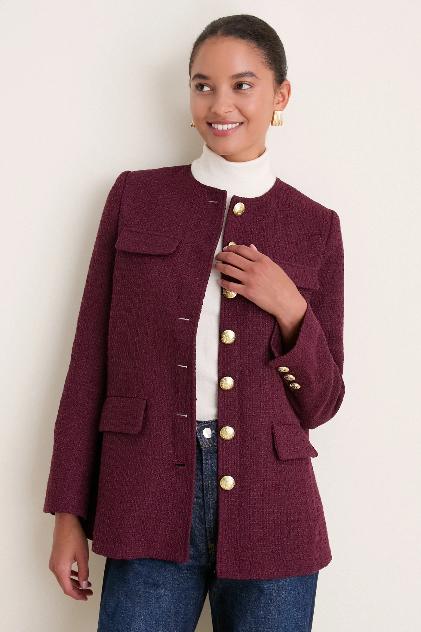Navy Tweed Jennings Jacket | Tuckernuck (US)