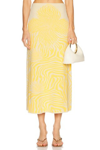 Alexis Jazlyn Skirt in Yellow | FWRD 