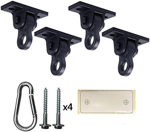 ABUSA Heavy Duty Black Swing Hangers Screws Bolts Included Over 5000 lb Capacity Playground Porch... | Amazon (US)