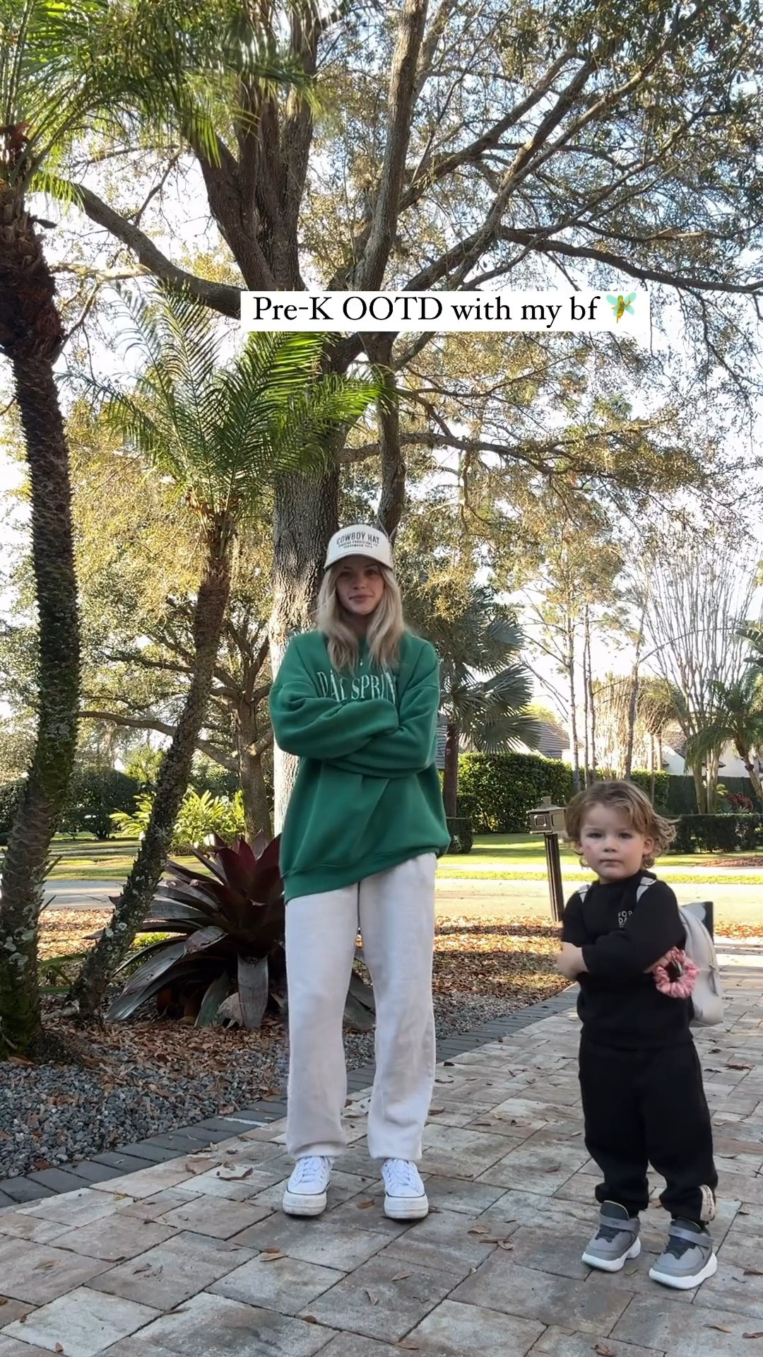 Pre-K fit check with Leo 🤍 He’s the cutest. This is my favorite comfy fit. 

comfy l crewneck l sweatpants l hoodie