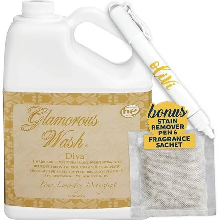 Tyler Candle Diva Glamorous Wash Liquid Laundry Detergent, 48 Loads, 128 fl oz with Stain Remover Pen & Scent Sachet | Walmart (US)