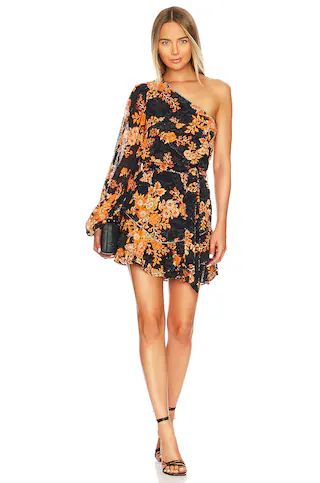 HEMANT AND NANDITA Alia Tie Up Belt Mini Dress in Black from Revolve.com | Revolve Clothing (Global)