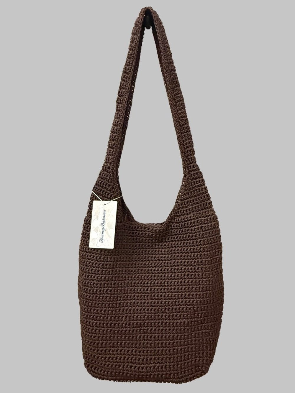 Tommy Bahama Crochet Woven Hobo Shoulder Bag in Brown | Poshmark