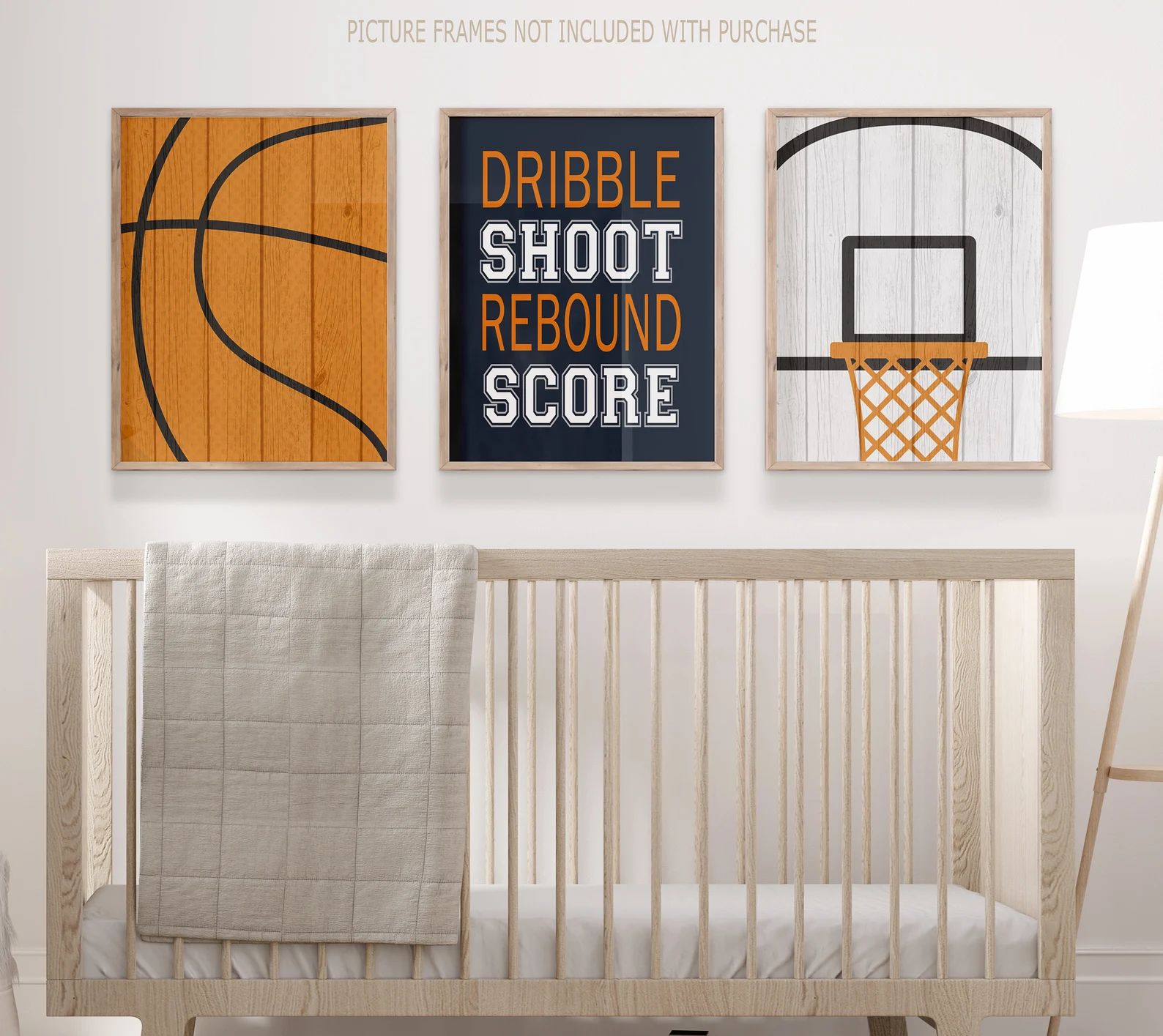 Basketball Print Set of 3, Distressed Basketball Art, Sports Wall Prints or Canvas, Above Crib Ar... | Etsy (US)